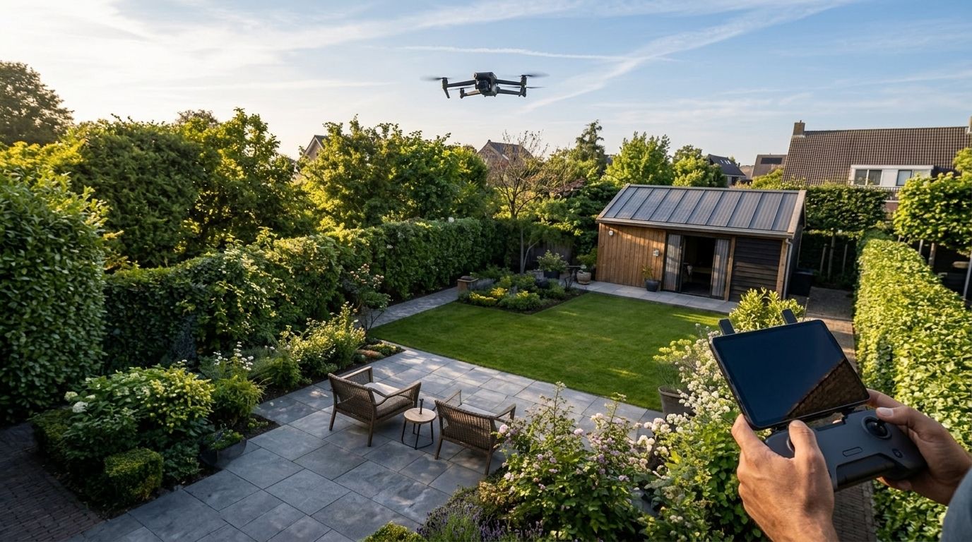 Drone-content voor hoveniers: meer tuinklussen via video