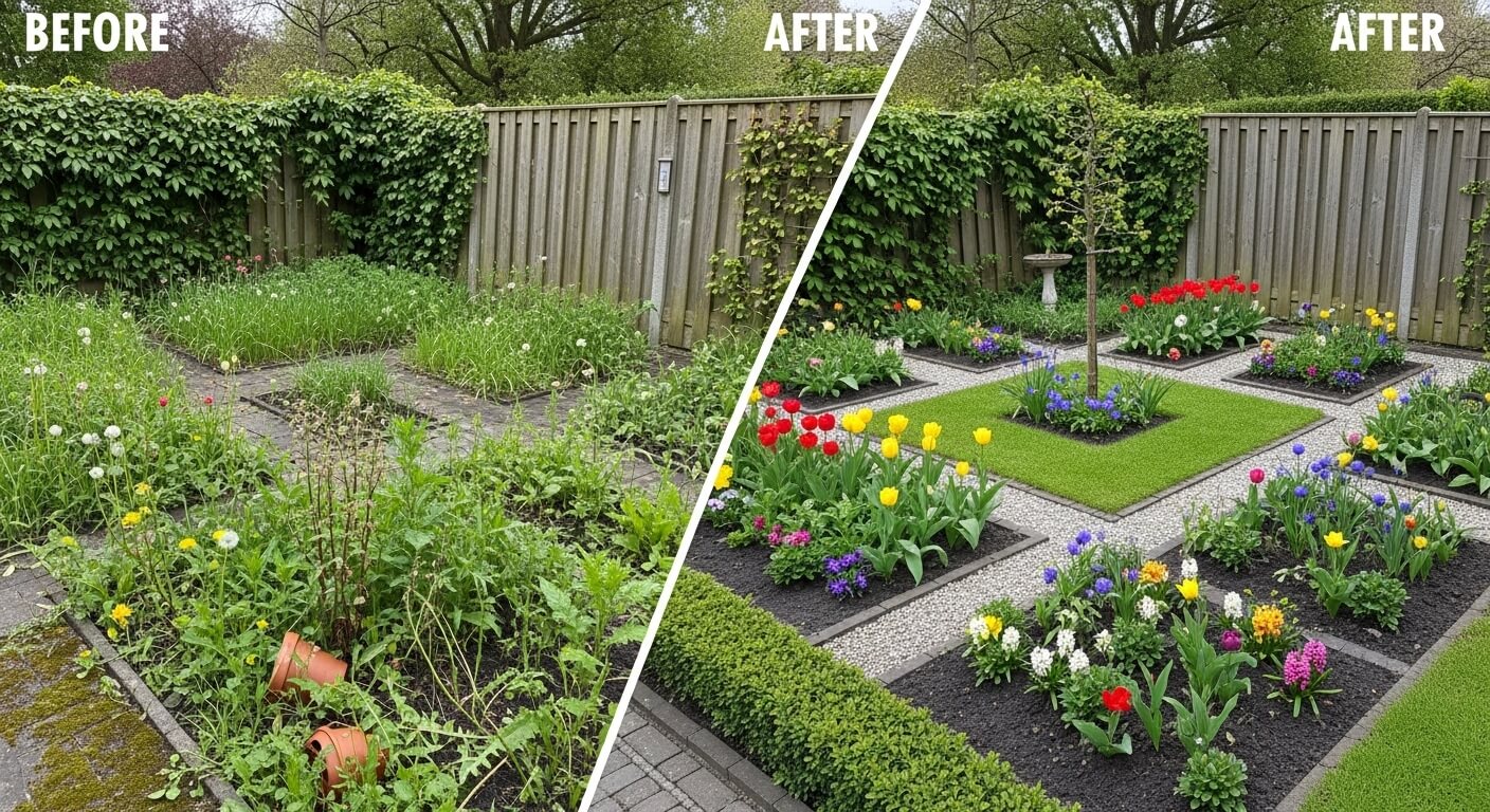 Prachtig afgerond tuinproject met avondverlichting