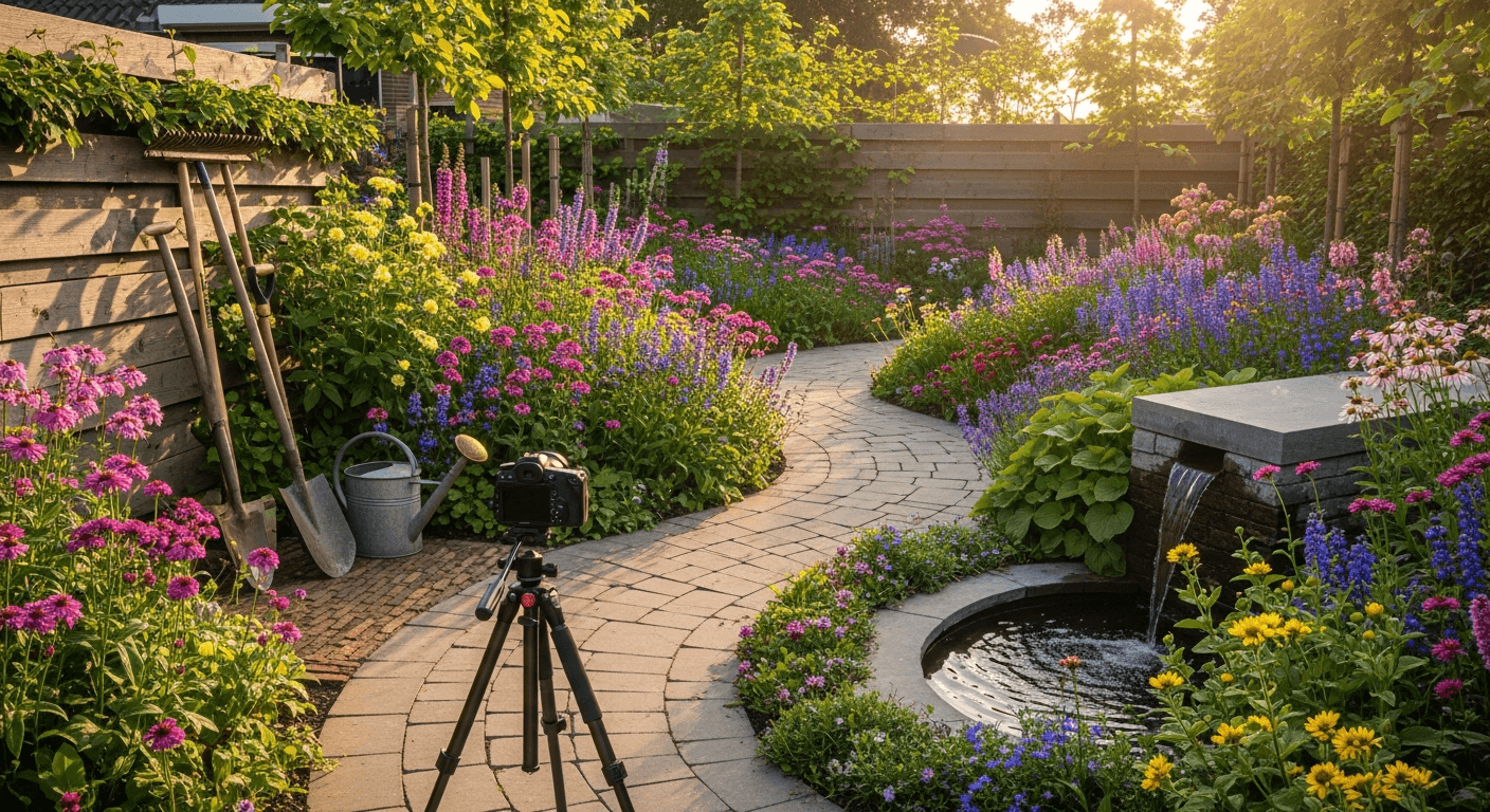 Tuinenportfolio als hovenier: hoe projectfoto's meer klussen opleveren