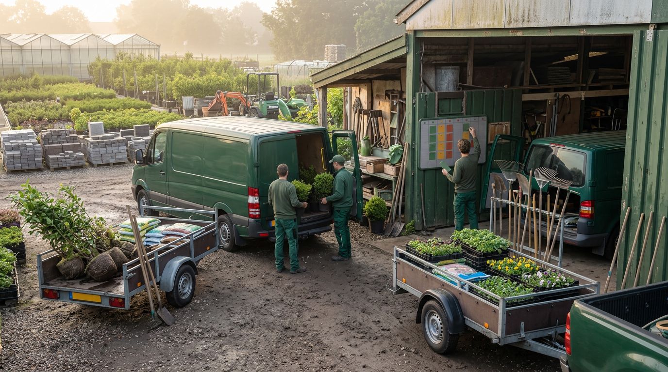 Werk slim verdelen over je hoveniersteam in de piek