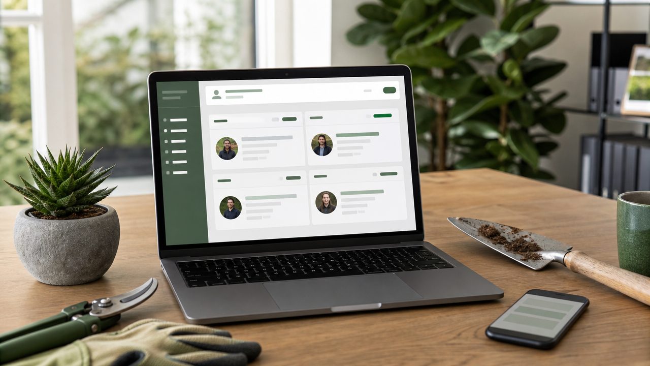 CRM dashboard voor hoveniers — klantenbestand op één plek