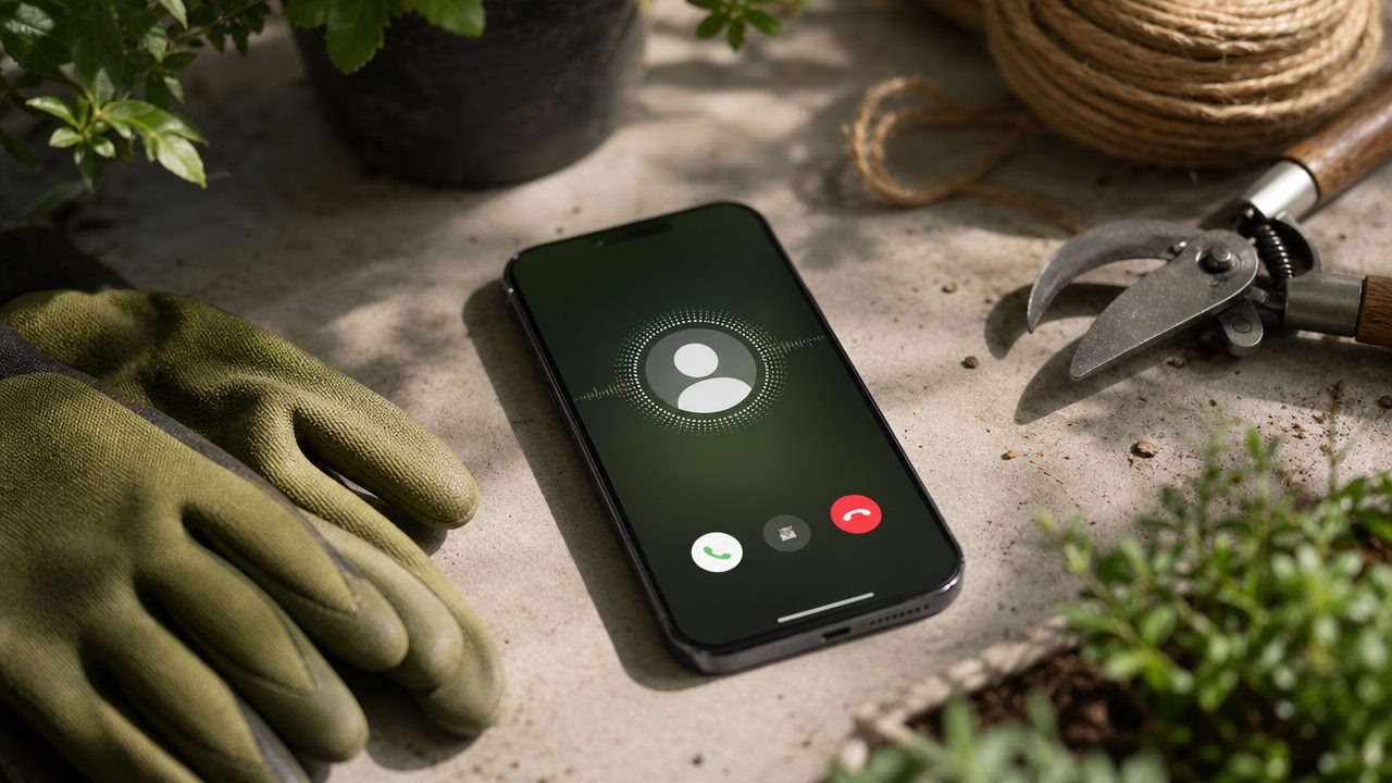 Voice AI telefonist voor hoveniers — automatische oproep-beantwoording